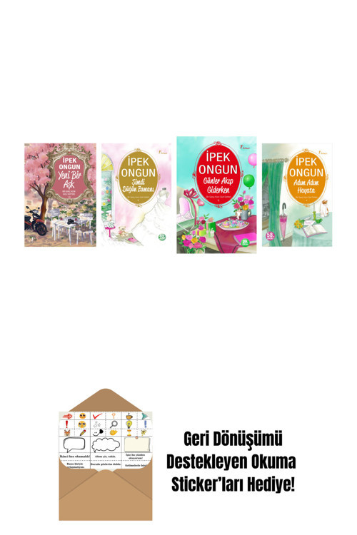 Artemis Yayınları İpek Ongun 4 Kitap Set + Okuma Sticker'Ları