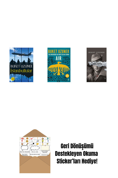 Everest Yayınları İstanbullular + Air - The Adventures Of Misfit Defne Kaman + Gelibolu (Ciltli) + Okuma Sticker'Ları