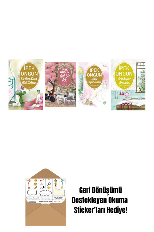 Artemis Yayınları İpek Ongun 4 Kitap Set + Okuma Sticker'Ları