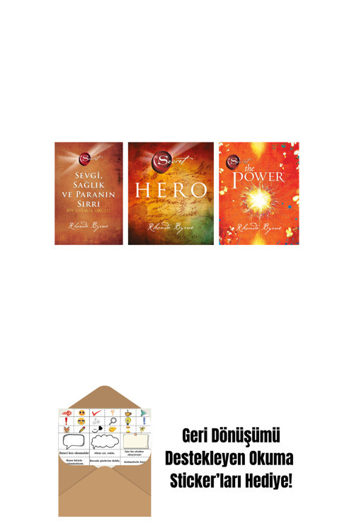 Artemis Yayınları Rhonda Byrne 3 Kitap Set + Okuma Sticker'Ları