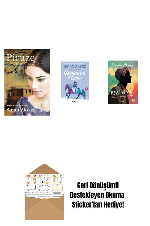 Alfa Yayıncılık Sinan Akyüz 3 Kitap Set + Okuma Sticker'Ları
