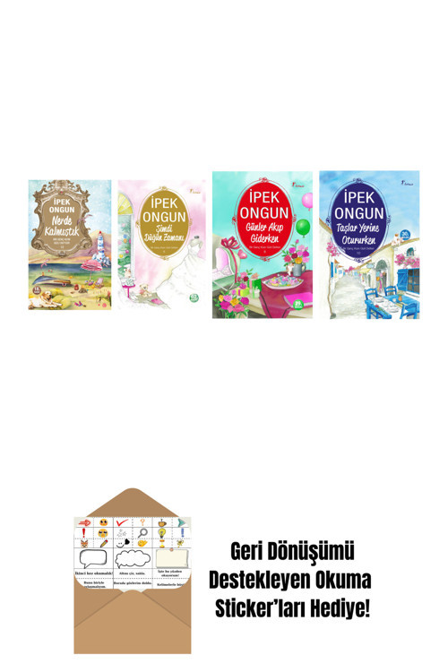 Artemis Yayınları İpek Ongun 4 Kitap Set + Okuma Sticker'Ları