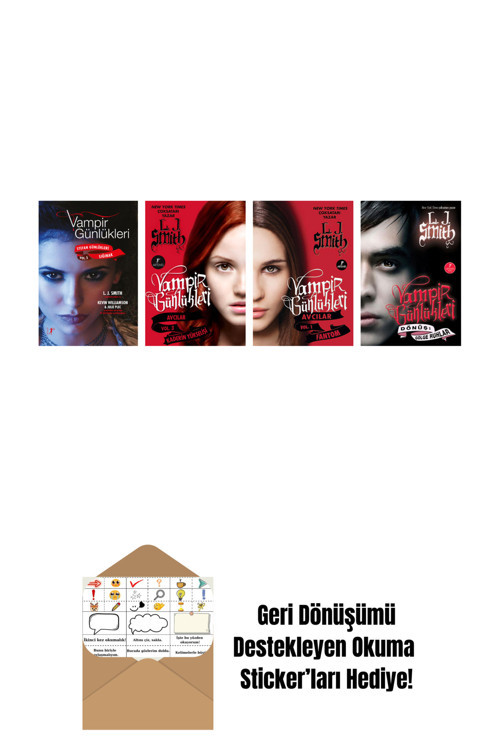 Artemis Yayınları L. J. Smith 4 Kitap Set + Okuma Sticker'Ları