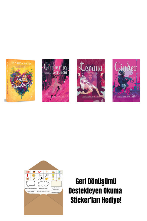 Artemis Yayınları Marissa Meyer 4 Kitap Set + Okuma Sticker'Ları