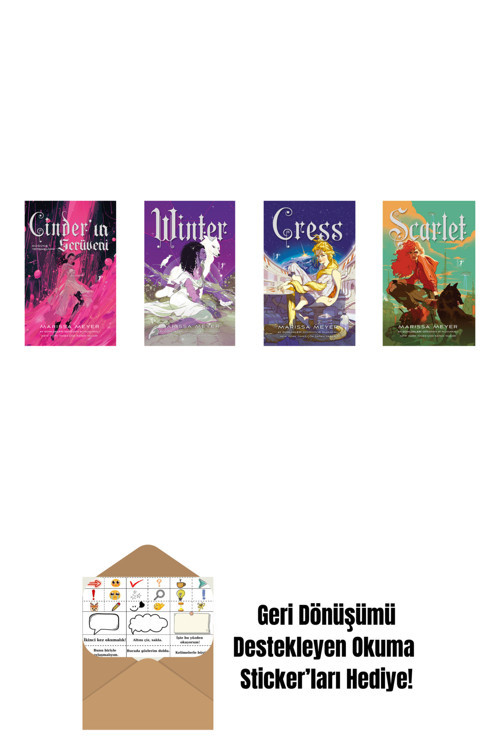 Artemis Yayınları Marissa Meyer 4 Kitap Set + Okuma Sticker'Ları