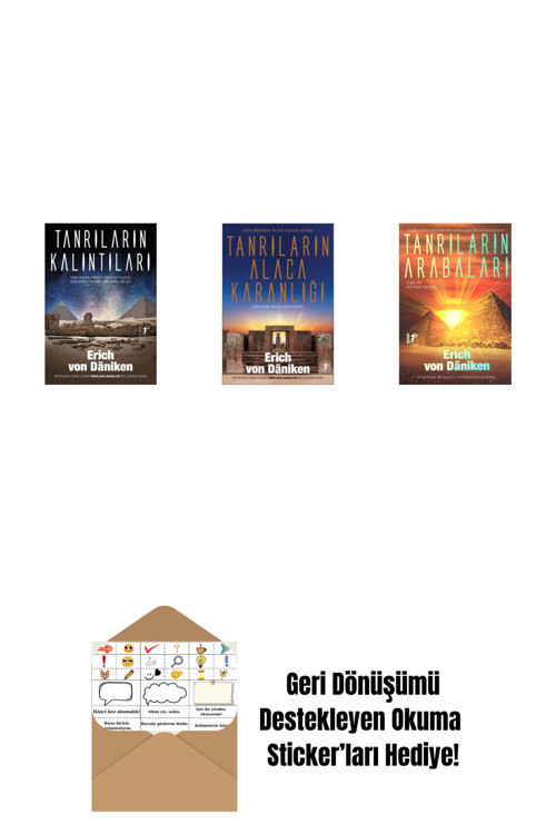 Artemis Yayınları Erich Von Daniken 3 Kitap Set + Okuma Sticker'Ları