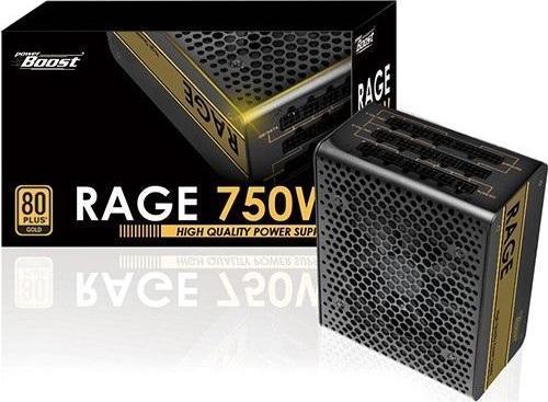 PowerBOOST 750W 80+ Gold BST-ATX750G 12CM FANLI APFC POWER SUPPLY