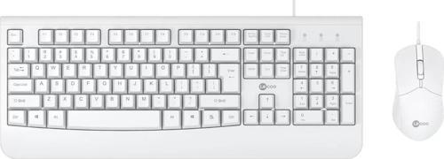 LECOO CM105 USB Q Trk Optic Mouse Beyaz Multimedya Klavye - Mouse Set