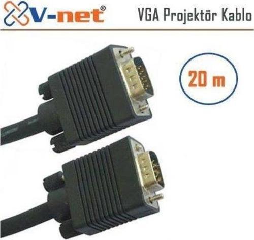 VGA 20m Video Projektör kablosu, Gold Plated