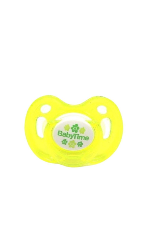 Baby Time Bt151 Silikon Kiraz Uçlu Emzik Kapaklı No 3 - Sarı
