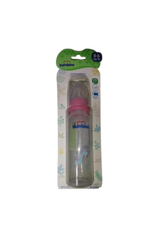 0-6 Ay Pp Biberon 250 Ml B019 - Pembe Zebra