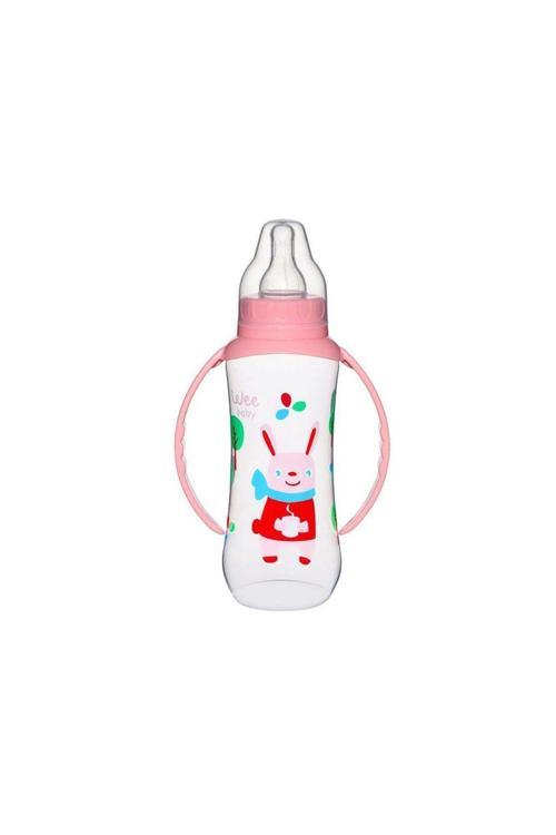 6-18 Ay Kulplu Pp Biberon 270 Ml - Pembe