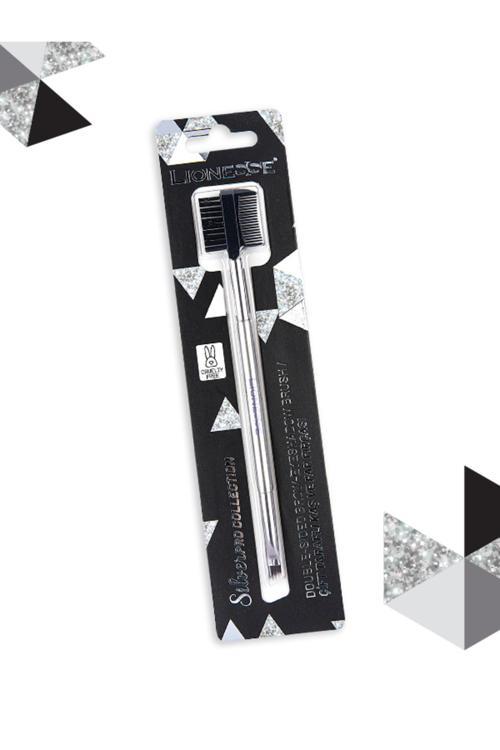 Silver Collection Taraflı Far Ve Kaş Fırçası 5134 - Profesyonel Seri, Cruelty Free