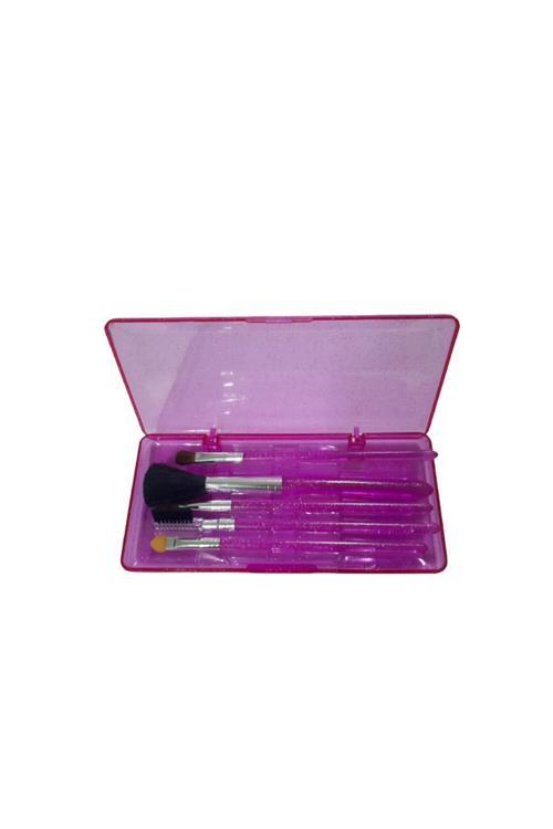 Makyaj Fırça Set Fuşya Kutulu
