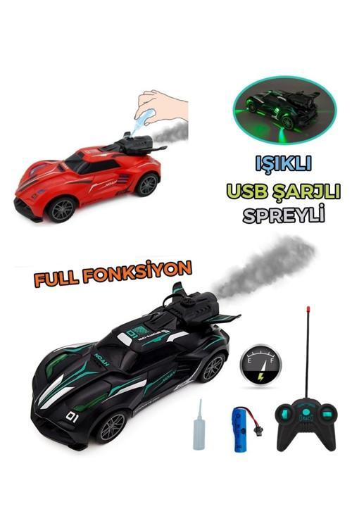 Uzaktan Kumandalı Şarjlı Araba Buhar Çıkaran Nitro Yarış Arabası
