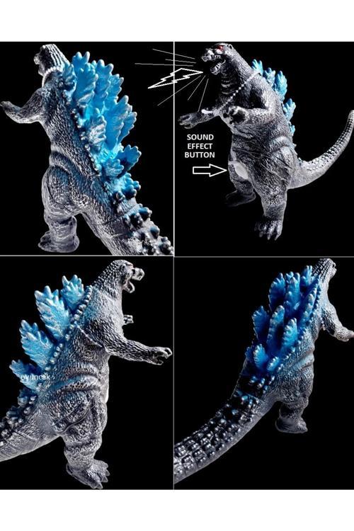 Godzilla Oyuncak Ses Efekti 27X15.5Cm Dinazor Kırılmaz Oyuncak Dinozor Godzila Piller Dahil