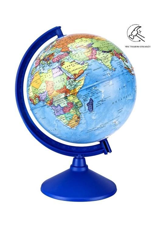 Dünya Küresi 26 Cm Çap 36 Cm Boy Siyasi Yer Küre Kırılmaz Yazılabilir Harita Kaliteli Işıksız