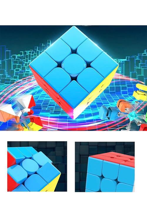 Speed Cupe Rubik Küp Zeka Küpü 3X3 Canlı Renkler Hız Küpü,Fidget Oyuncak Akıl Küpü Zeka Oyunu