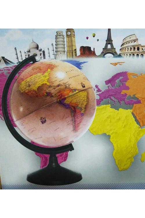 Işıklı Antik Küre / Dünya Küresi 20 Cm Eğitici Harita Gece Lambası Yüksek Kalite