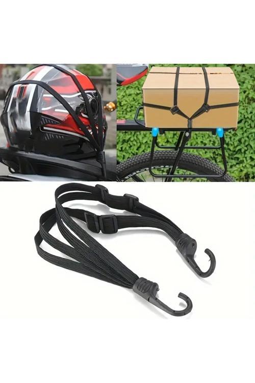 Motosiklet Bagaj Filesi Süper Esnek Motor Kask Bağlama Eşya Taşıma Kayışı