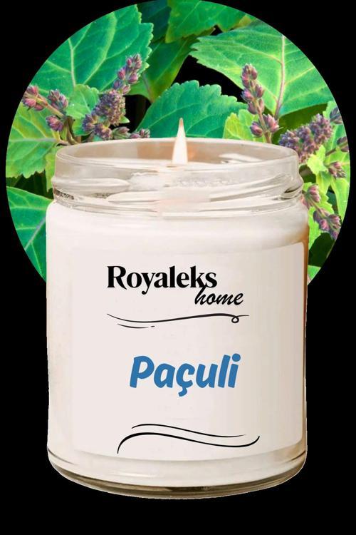Doğal Özel Seri Kokulu Dekoratif Kavanoz Mum 210 cc - Paçuli Esansı - RYL
