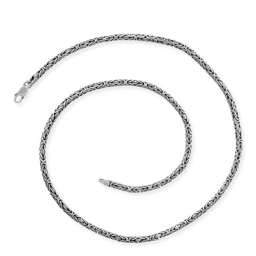 Gümüş Kral Zincir - 6 mm Yuvarlak SL3464