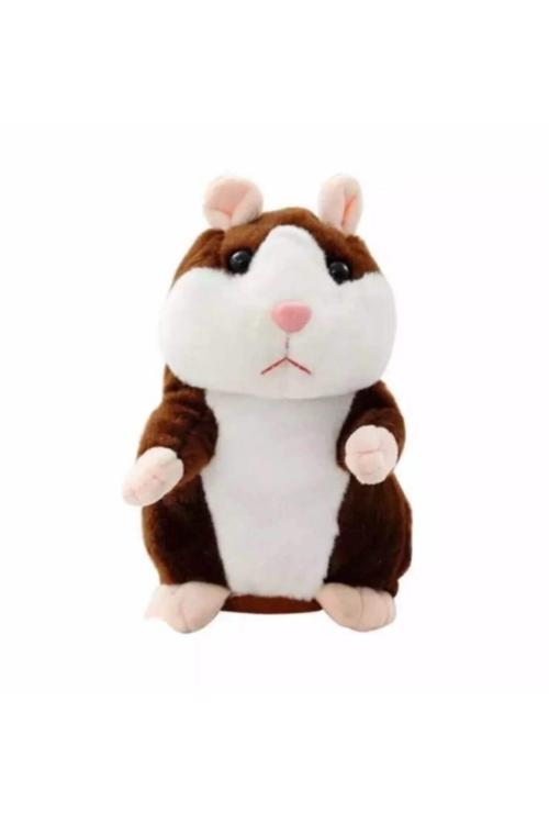 Konuşan Hamster Hareketli Koyu Kahve Parlak Tüylü 16Cm