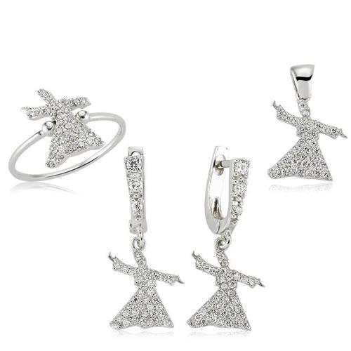 Gümüş Semazen Bayan Set  SL2276
