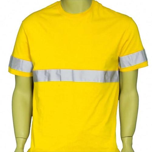 Reflektörlü T shirt Sarı