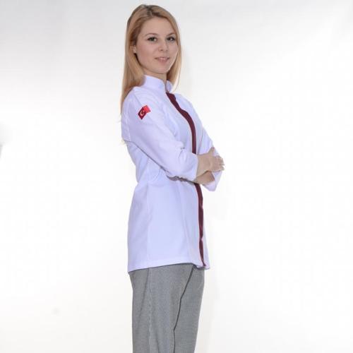 Aşçı Ceketi Bayan Beyaz