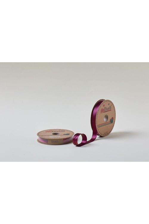 Biye Saten Katlı 075 Mürdüm 2 cm 25 Metre %100 Polyester