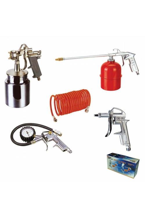 Max-Extra 5 Parçalı Boya Tabanca Seti