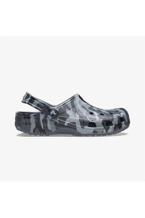 Classic Printed Camo Clog Erkek Gri Terlik