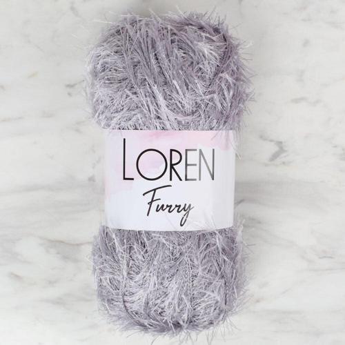 Loren Furry Gri El Örgü İpi - RF006 - 34045