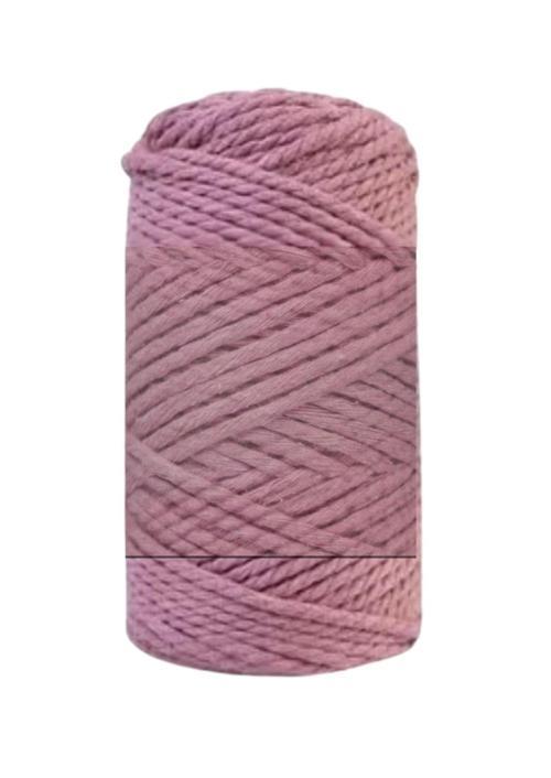 Pamuk Makrome 4 mm İp  Gül Kurusu