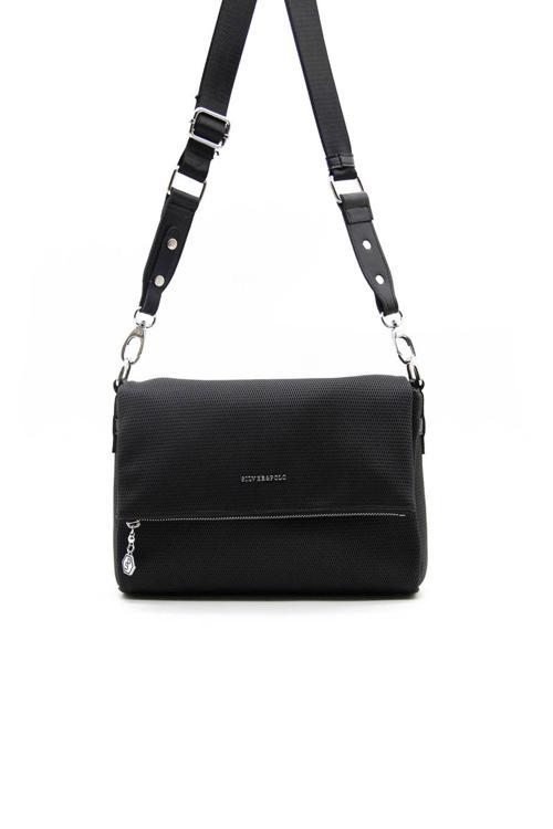 Kadın Çapraz Çanta 963-37844 SİLVER POLO ÇAPRAZ BAYAN ÇANTASI M86 SİYAH-MAT SİYAH