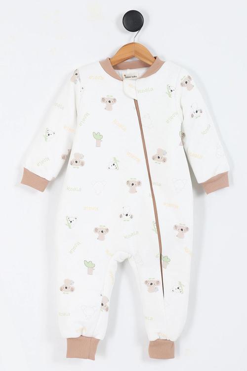 Koala Desenli Astarlı Uzun Kollu Pamuklu Kışlık Çocuk Erkek Bebek Uyku Tulumu 1.5 Tog 2 3 4 5 6 Yaş
