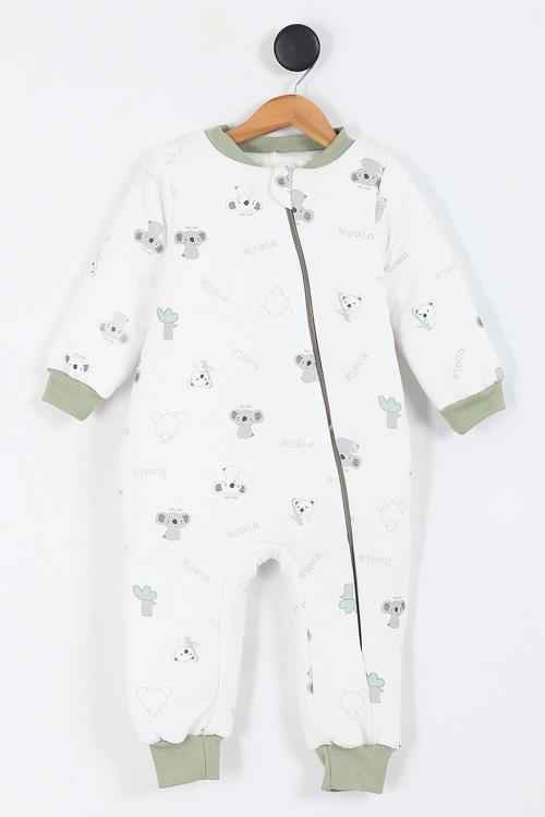 Koala Desenli Astarlı Uzun Kollu Pamuklu Kışlık Çocuk Erkek Bebek Uyku Tulumu 1.5 Tog 2 3 4 5 6 Yaş