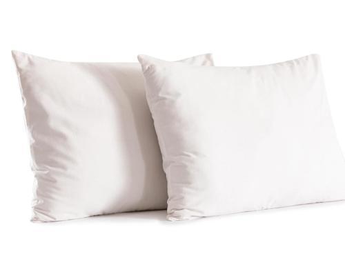 2 Adet Ekru Renk Pamuklu Yastık Kılıfı Kapaklı (50x70)