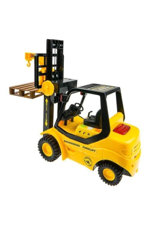 Anıloyuncak Oyuncak Sesli Işıklı Model Iş Makinası Forklift 1:16