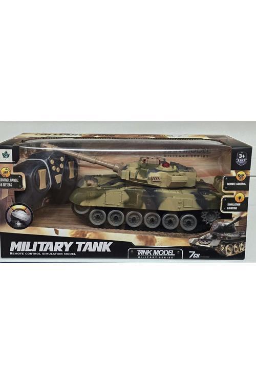 Sem Oyuncak Oyuncak Uzaktan Kumandalı Tank Sesli Işıklı Şarjlı Full Fonksiyon 28 Cm