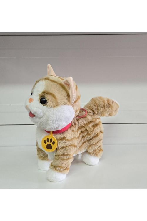 Sem Oyuncak Oyuncak Uzaktan Kumandalı Kedi Sesli Ses Kayıt Edebilen Pelüş Peluş Sevimli Dil Çıkaran 23 Cm