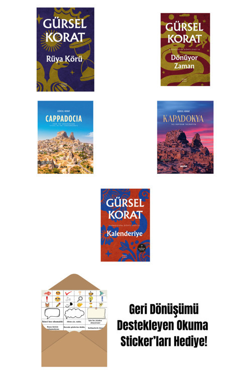 Everest Yayınları Gürsel Korat 5 Kitap Set + Okuma Sticker'Ları