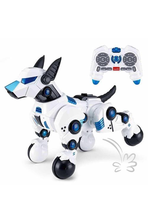Uzaktan Kumandalı Dogo Sesli Ve Işıklı Robot Köpek Beyaz