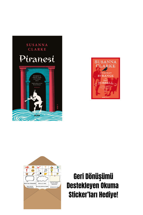 Alfa Yayıncılık Piranesi + Jonathan Strange Ve Bay Norrell - 1 + Okuma Sticker'Ları