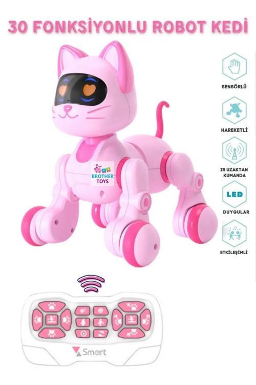 Uzaktan Kumandalı 30 Fonksiyon Akıllı Interaktif Öğretici Robot Oyuncak Kedi