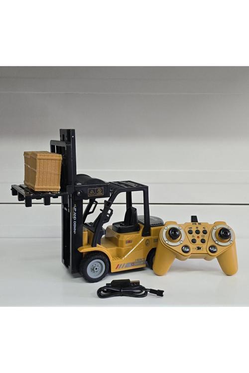 Sem Oyuncak Oyuncak Uzaktan Kumandalı Forklift Sesli Işıklı Şarjlı Duman Çıkaran Full Fonksiyon