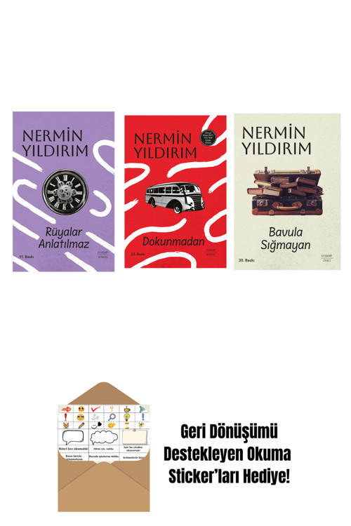 Everest Yayınları Rüyalar Anlatılmaz (Ciltli) + Dokunmadan (Ciltli) + Bavula Sığmayan + Okuma Sticker'Ları