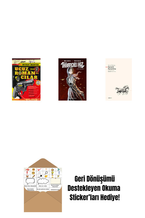 Alfa Yayıncılık Ucuz Romancılar + Tabancalı Kız (Ciltli) + Garanti Karantina + Okuma Sticker'Ları