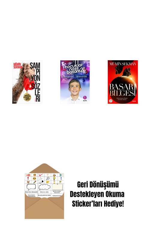 Alfa Yayıncılık Şampiyon Sözleri + Çocuklar Nasıl Başarır 2 + Başarı Bilgesi + Okuma Sticker'Ları